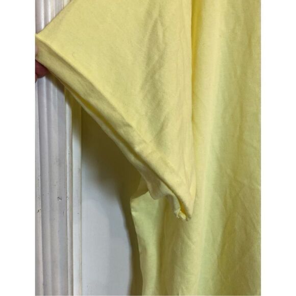 DKNY SPORT - L Sz L - Cotton Embroidered Logo Tee in Lemon Yellow. NWT! - Picture 10 of 14